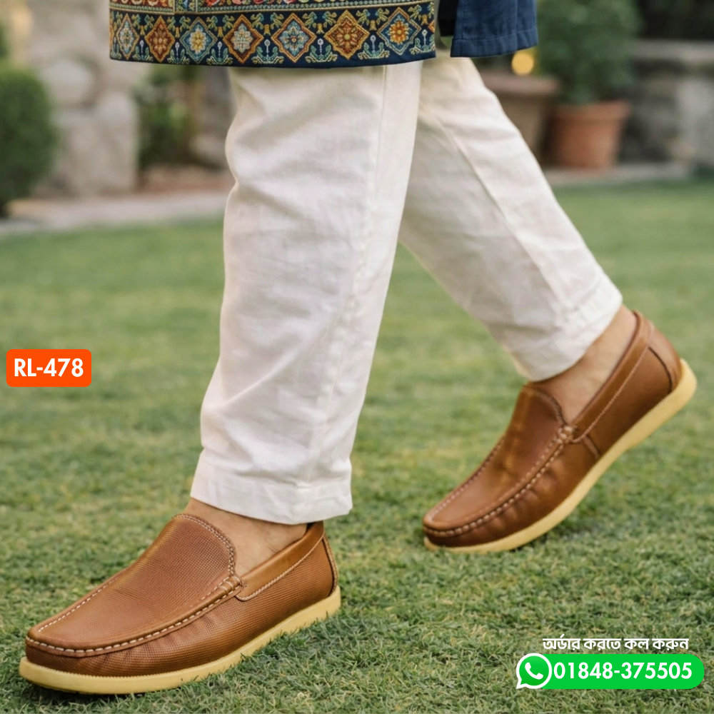 100% Genuine Leather Premium Quality Casual Shoe–RL-478